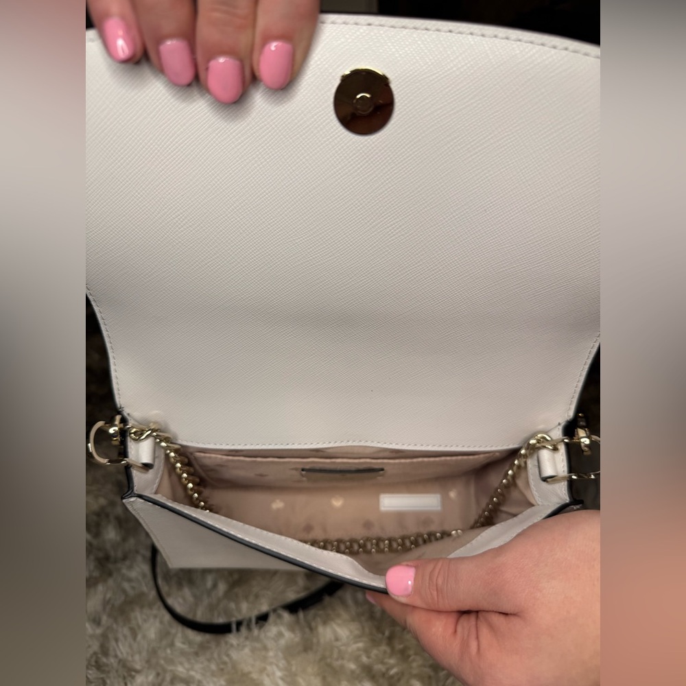Kate Spade Taupe and White Crossbody Bag - Picture 6 of 15